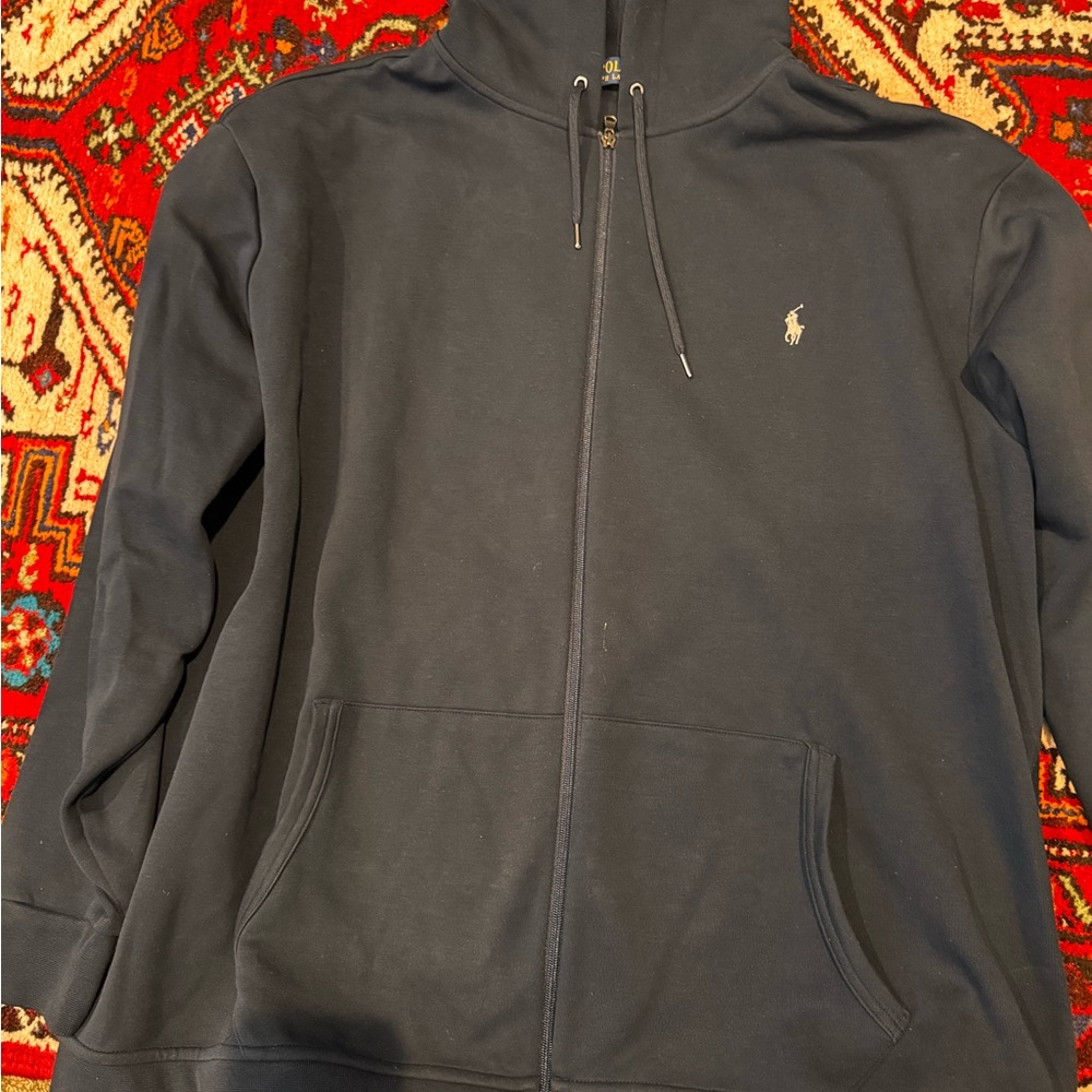 Polo by Ralph Lauren Navy Full-Zip Hooded Sweatshirt